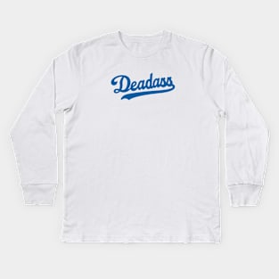 Deadass Baseball logo Kids Long Sleeve T-Shirt